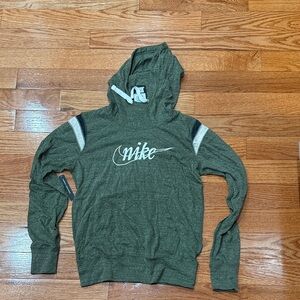 Nike Women's Olive Hoodie Sweater - size Medium